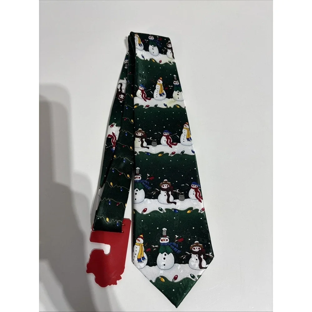 Hallmark Specialties Mens Christmas Green W/Snowmen @ Candy‎ Canes